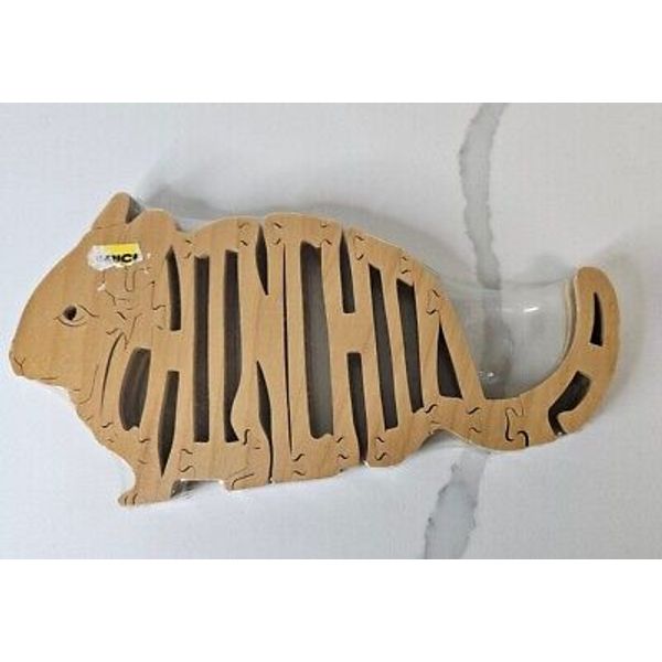 Chinchilla Wooden Amish made Scroll Saw Toy Puzzle New Figurine Art