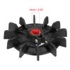 Round Shaft Replacement Black Plastic 12 Impeller Motor Fan Vane