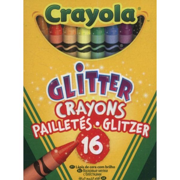 Crayola Bulk Buy Glitter Crayons 16/Pkg 52-3716 (6-Pack)