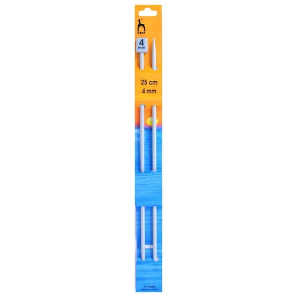 Pony Single Ended Classic Knitting Pins, Aluminium, Multi-Colour, 4.5mm
