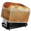 Kuiaobaty Novelty Bread Pattern Toaster Covers 4 Slice, Protective Cover for Bread Machine, Dust Protection Case with Hook