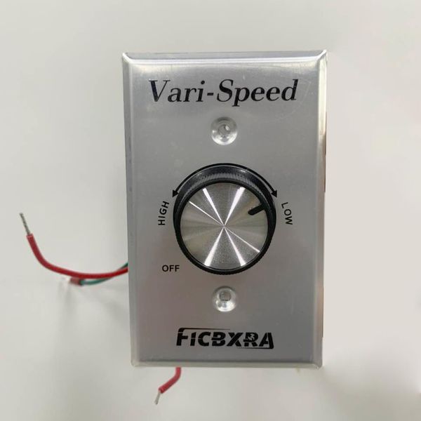 Speed Controller Speed Controller with On/Off Switch for Ventilation Fan 120 VAC 6.0 Amp Motor Variable Speed Controller