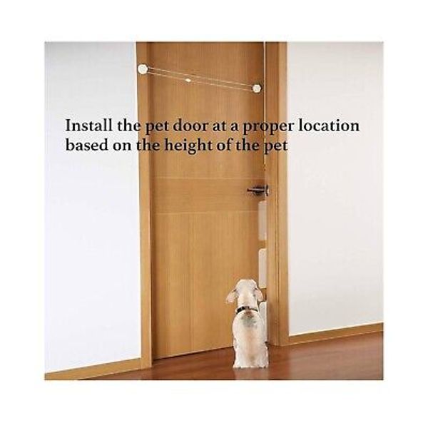 Automatic Pet Door Opener Private Handle Pet Door For Dogs/Cats Easy Entry/Exit