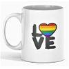 Love Pride (LGBTQ) Rainbow Design Coffee Mug.