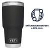 YETI Rambler, Stainless Steel, Mug, Black, 30 oz