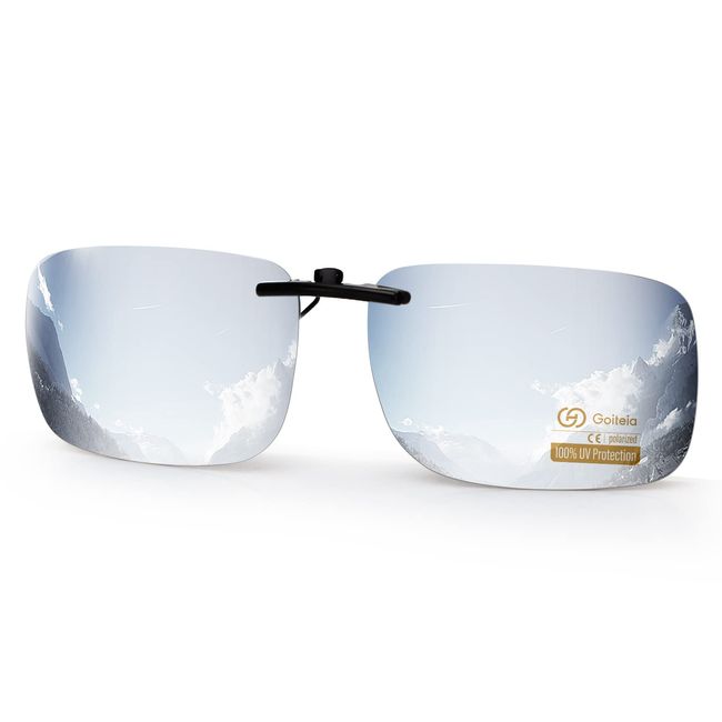 Goiteia Polarisierte Sonnenbrille Clip für Brillenträger - Sonnenbrille Zum Aufstecken Polarisiert, Sonnenbrillen Aufsatz Brille Damen Herren