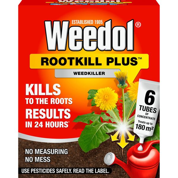Weedol Rootkill Plus Concentrate Tubes, 6 Pack