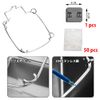 Triangular Corner Stainless Steel Foldable, Handheld Disassembly Wash, Large Opening, Easy Installation, Space Efficient, 50 Piece Drainer Net