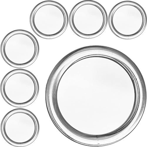 Plastic O Rings 8pcs 1-3/8" Clear Color DIY Crochet Ring Circle Hook Craft Tool Accessory for Handbag Car Seat Manual Handbag Material Plastic Ring Hook Café Curtain Rings