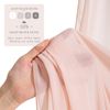 Peach Curtain Backdrop 5ft x 10ft Chiffon Sheer Backdrop Curtain Wedding Drape