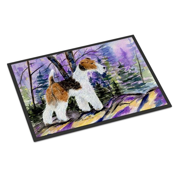 Carolines Treasures Fox Terrier Doormat 18x27 27L x 18W multicolor