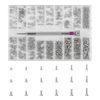 Minimalist Screws Kit - 500 Micro Self-Tapping Screws in Assorted Sizes for Glasses & Electronic Repairs