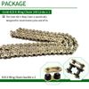 Gold 420 X-Ring Chain 140 Links with Connecting Master Link