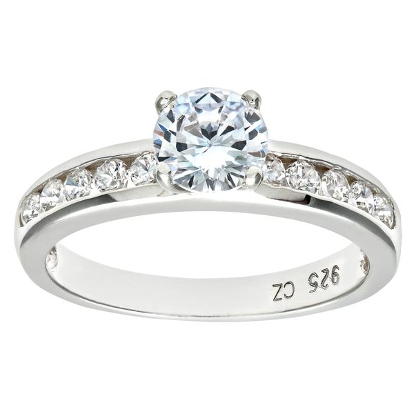 Sterling Silver 1.00ct Solitaire Engagement Ring - size H to V (Q)