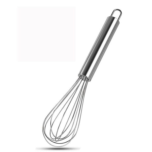 Stainless Steel Whisk Balloon Whisk Whisk Set Egg Beater for for Blending Whisking Beating Stirring Cooking Baking Beating & Stirring - 8 Inch