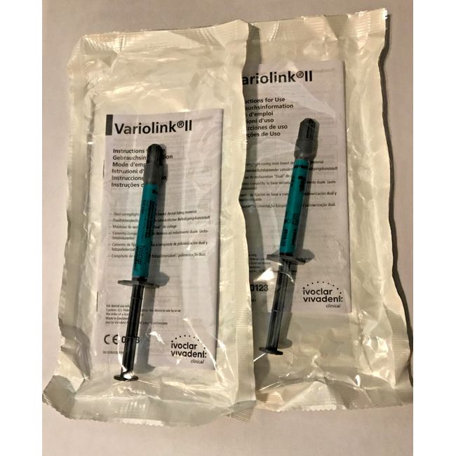 Ivoclar Variolink II Base Refill Transparent by VIVADENT 558950 (2018-10) 2 pkg