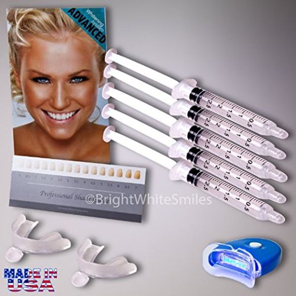 44% Carbamide Peroxide Teeth Whitening Kit - Teeth Whitening Gel, Tooth Trays, LED Light