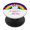 Alexia Name Gift Personalized Unicorn PopSockets PopGrip: Swappable Grip for Phones & Tablets