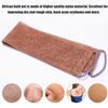 3 Pieces African Exfoliating Sponge, African Bathing Back Scrubbers, Shower Net Body Scrubber with Pull Strap (Blue Purple Coffee)