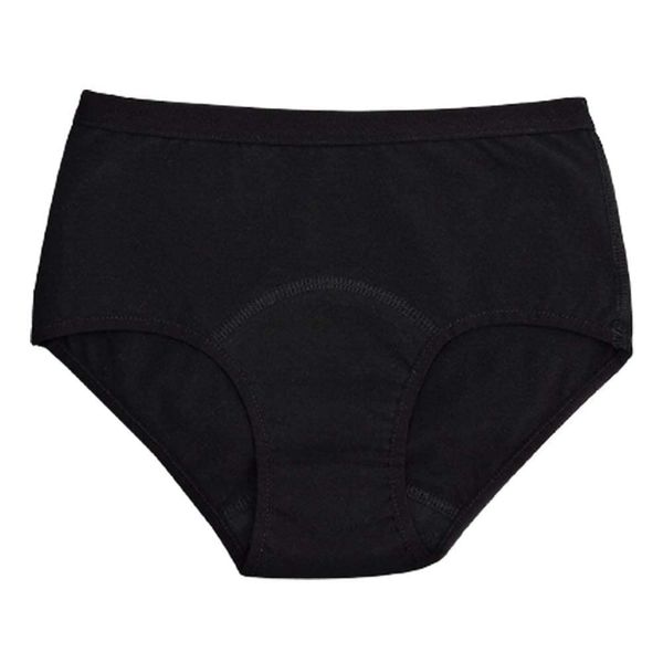 IMSEVIMSE Periodenslip Hipster, Black, Größe L, medium flow (2er Pack)