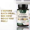 Digestive Enzymes with Probiotics and Bromelain - Extra Strength Probiotic Digestive Health Supplement for Women and Men - Supports Digestion, Gas, Bloating, and Gut Health, Non-GMO - 60 Capsules