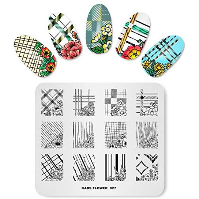 KADS Nail Art Stamping Plate Pattern Stamp Template Image Plate for Nail Salon Design