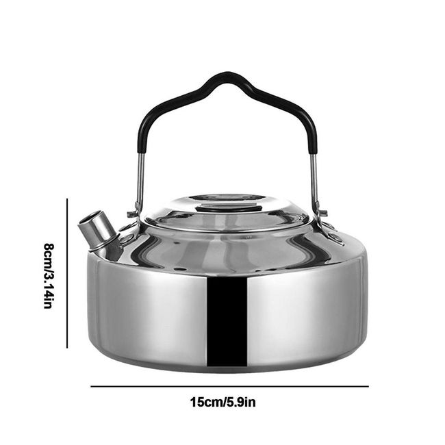 Camping Pot Portable Stainless Steel Camping Pot With Spout Pouring Cooking  Kettle for Camping Pot Handle Outdoor Tableware - AliExpress
