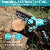 DURATECH 12V Mini Cordless Chainsaw 6" Electric  Chainsaw 2PC Batteries &2 Chain