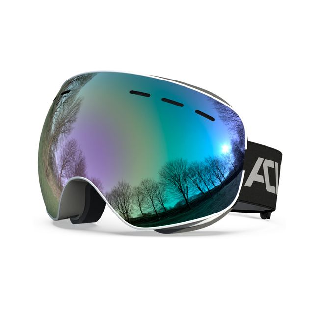 ACURE Snowboarding Goggles, Ski Goggles, OTG (Compatible with Glasses), Unisex, Juniors, Anti-Fog Treatment, UV 400 Protection, 100% UV Protection