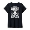 Womens Welding At Work Welder V-Neck T-Shirt