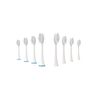 Pursonic Standard Replacement Brush Heads for Dazzlepro Elements Toothbrush & AquaSonic Black, AquaSonic Vibe, AquaSonic Duo pro, AquaSonic Black Series pro (8 Pack))