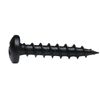 500 Pack #6 x 3/4" Coarse Deep Thread Pan Head Screws Black Phosphate - Wood MDF