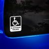 White Badge Holder Disability Decal Logo