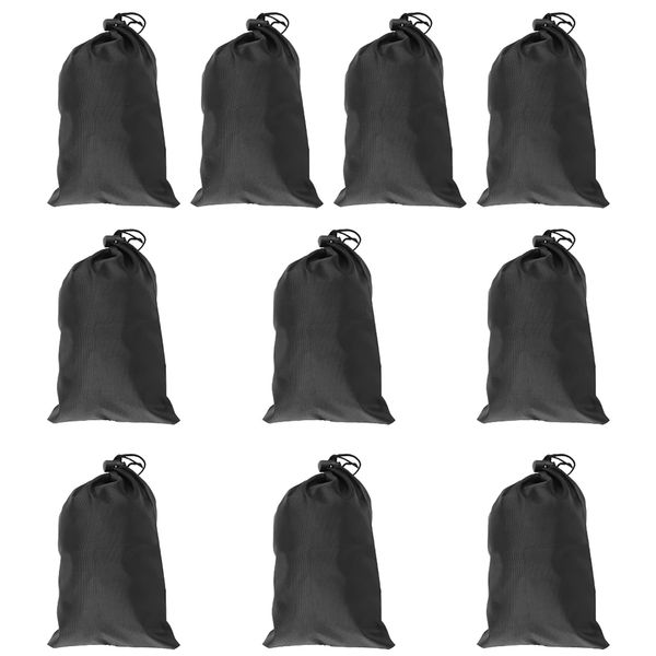 Keenso Drawstring Storage Bag, 10 Pcs 16 * 20cm Waterproof Skipping Rope Bag Polyester Oxford Cloth Drawstring Pouch for Small Things Storage sports bag