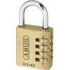 ABUS 20128 Brass Combination Lock 165/40 SB, Size: 40 mm