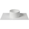 100mm/10cm Pipe Connector Flange Plastic Straight Pipe Flange for Heating Cooling Ventilation System
