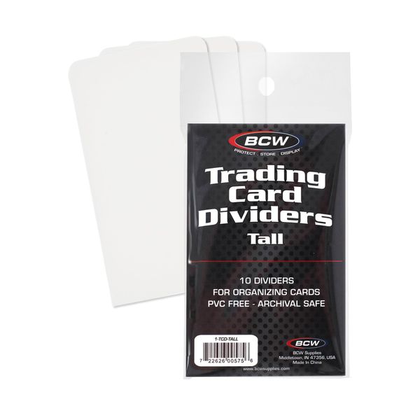 BCW Tall Trading Card Divides (10 ct.)
