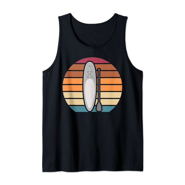 Retro Stand Up Paddling Paddleboard Paddling SUP Tank Top