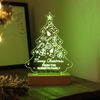 CalEli Gifts Christmas Tree Wooden Based LED Light