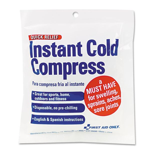 FAOZ6005 Instant Cold Pack, 4"x5", White