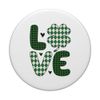 Love St. Patricks Day überprüfte Shamrock PopSockets Klebender PopGrip