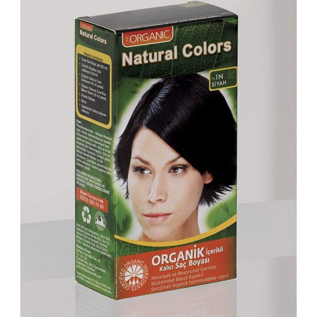 Natural Colors Organik İçerikli Saç Boyası (1N - Siyah)