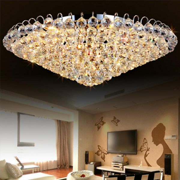 80cm*H28cm Elegant Crystal Chandeliers Ceiling Fixtures Home Decor