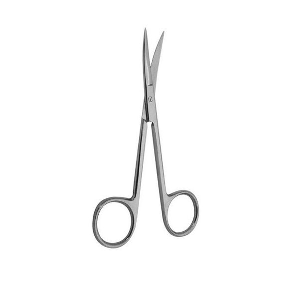 2 IRIS Scissor, 4", Curved Blades, Sharp Tips, Heavy Pattern, Premium