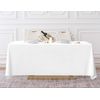 Surmente White Rectangle Tablecloth 90 x 132-inch Rectangular Polyester Table Cloth for Weddings, Banquets, or Restaurants