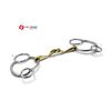 Universal 12MM Thickness Snaffle Horse Bit German Silver Mouthpiece Lozenge 3 Ring (4.75")