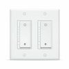2Pcs Smart Dimmer Light Switch WiFi in wall Remote Control for Alexa Google Home
