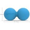 Lightweight Peanut Massage Ball - Deep Tissue Roller with Workout Guide - 12 oz