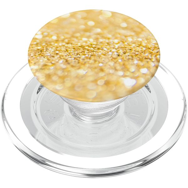 Glitter Glamour Gold PopSockets PopGrip for MagSafe