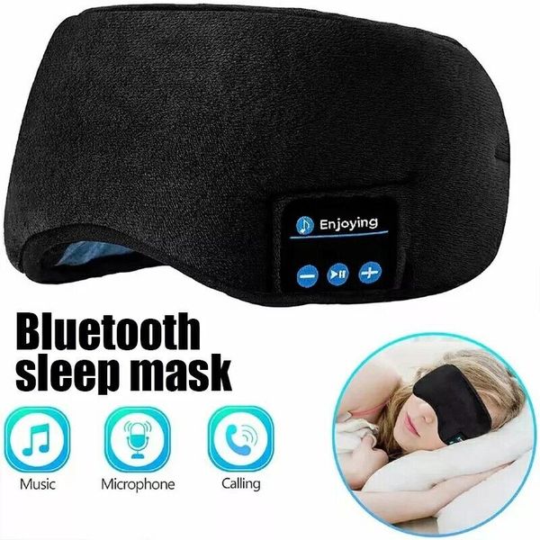 Wireless Bluetooth 5.0 Stereo Eye Mask Headphones Earphone Sleep Music Mask S4